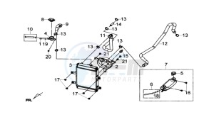 GTS 300i 2012 drawing RADIATOR