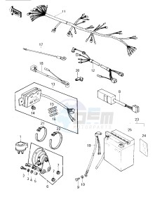 KZ 750 G [LTD II] (G1) [LTD II] drawing CHASSIS ELECTRICAL EQUIPMENT