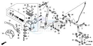 TRX500FED TRX500FE Europe Direct - (ED) drawing FRONT BRAKE MASTER CYLINDER