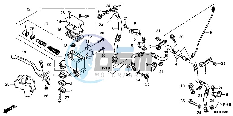 FRONT BRAKE MASTER CYLINDER