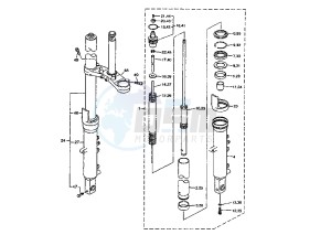 FJR 1300 drawing FRONT FORK