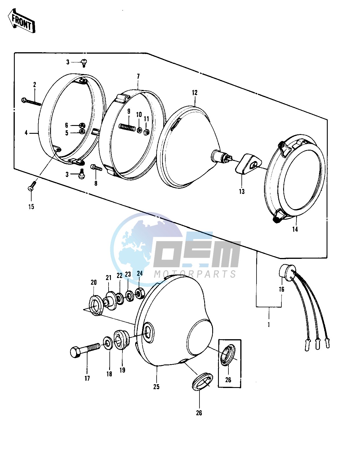 HEADLIGHT -- KZ1000-B3- -