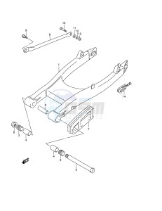 VZ800 (E3-E28) MARAUDER drawing REAR SWINGING ARM