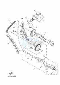 MT-07 ABS MTN690-U (B8M2) drawing CAMSHAFT & CHAIN