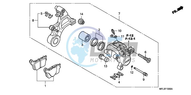 REAR BRAKE CALIPER