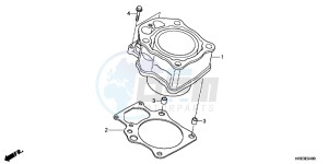 TRX500FEC drawing CYLINDER