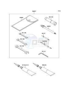 VN1600 MEAN STREAK VN1600B7F GB XX (EU ME A(FRICA) drawing Owner's Tools