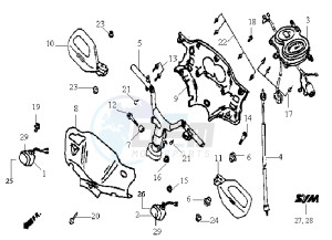 JUNGLE - drawing HANDLEBAR / HANDLEBAR COVER / DASHBOARD