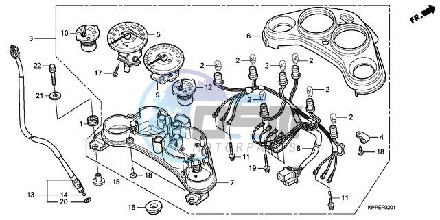 METER (CBR125RW7/RW9/RWA)