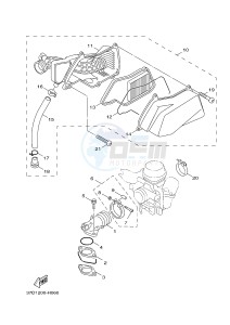 YW125 YW125CB (37D5) drawing ADMISION INTAKE