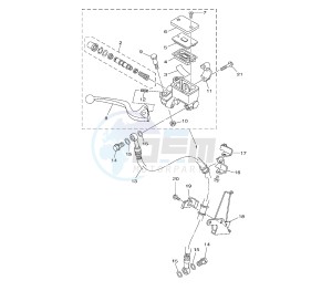 YBR 125 drawing FRONT MASTER CYLINDER