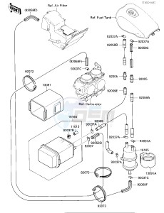 EL 250 B [ELIMINATOR[ (B2-B3) [ELIMINATOR drawing FUEL EVAPORATIVE SYSTEM