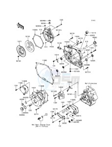 KLX250 KLX250SEF XX (EU ME A(FRICA) drawing Engine Cover(s)