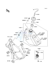 KX85/KX85-<<II>> KX85BDF EU drawing Fuel Tank