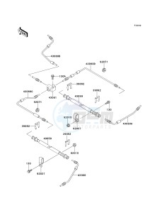 KAF 620 B [MULE 2520 TURF] (B6) [MULE 2520 TURF] drawing BRAKE PIPING