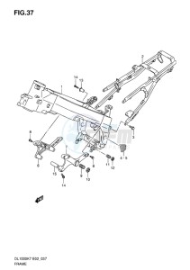 DL 1000 V-STROM EU-UK drawing FRAME