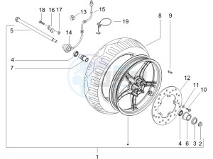 Runner 200 VXR 4t Race drawing Front wheel