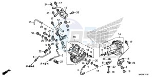 CBR1000SAG CBR1000 ED drawing REAR POWER UNIT/ REAR VALVE UNIT