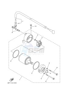 YFM700FWAD YFM7FGPSED GRIZZLY 700 EPS SPECIAL EDITION (1HPV 1HPX) drawing STARTING MOTOR