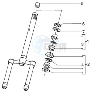 Runner 200 VXR 4t drawing Steering bearing ball tracks