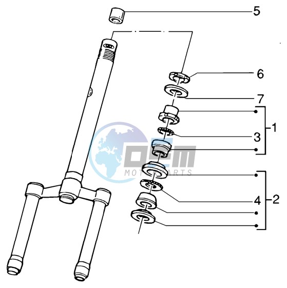 Steering bearing ball tracks