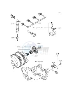 1400GTR ABS ZG1400EFF FR GB XX (EU ME A(FRICA) drawing Ignition System