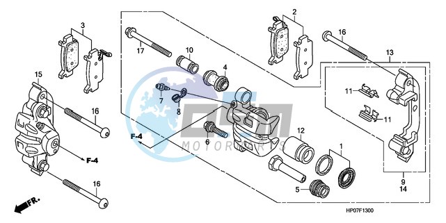 FRONT BRAKE CALIPER