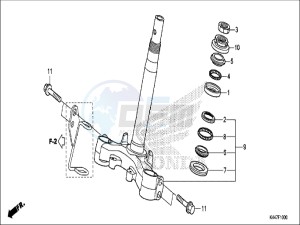 NSC110MPDH UK - (E) drawing STEERING STEM