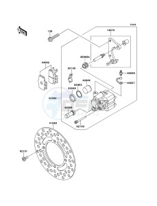 KX65 KX65ADF EU drawing Front Brake