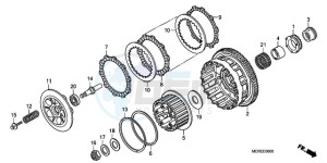 CBF600N9 Europe Direct - (ED) drawing CLUTCH