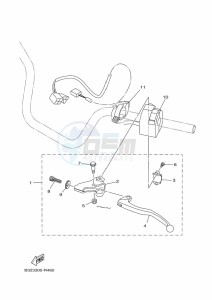 YFM700FWBD YFM7NKPXK (B5KD) drawing HANDLE SWITCH & LEVER