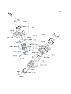 VN 800 C [VULCAN 800 DRIFTER] (C1 CAN ONLY-C2) [VULCAN 800 DRIFTER] drawing CYLINDER_PISTON-- S- -