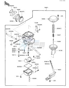 KLF 300 A [BAYOU 300] (A1) [BAYOU 300] drawing CARBURETOR