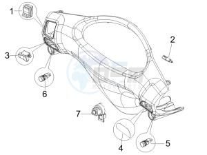 Fly 125 4t e3 drawing Selectors - Switches - Buttons