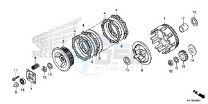 CBR125RSF CBR125RS E drawing CLUTCH