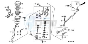 ST13009 France - (F / CMF MME) drawing RR. BRAKE MASTER CYLINDER (ST1300)