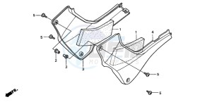 CB600F HORNET drawing SIDE COVER