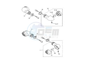 TDM 900 drawing FLASHER LIGHT