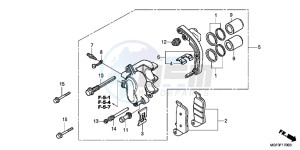 FJS600AB SilverWing ED drawing REAR BRAKE CALIPER