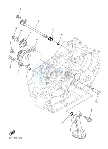 WR250X (32DP) drawing OIL PUMP