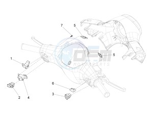 SXL 150 4T 3V CARB drawing Selectors - Switches - Buttons