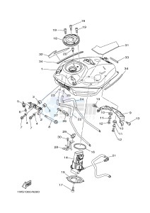 MT07 700 (1WS6 1WS8) drawing FUEL TANK