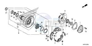 TRX90XH Europe Direct - (ED) drawing ONE WAY CLUTCH