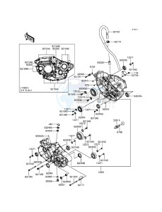 KX450F KX450HGF EU drawing Crankcase