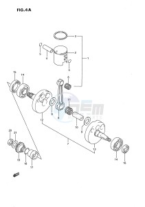 RM80 (E24) drawing CRANKSHAFT (MODEL K)