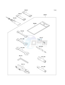 JT 900 E [900 STX] (E1-E2) [900 STX] drawing OWNERS TOOLS