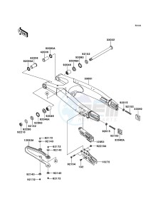 KX450F KX450FDF EU drawing Swingarm