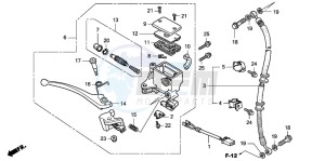 NHX110WH drawing FR. BRAKE MASTER CYLINDER