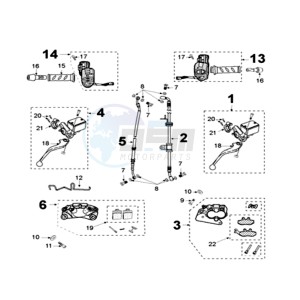 CITYSTAR 125 LC drawing BRAKE SYSTEM