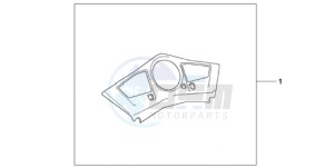 VFR800A9 Ireland - (EK / ABS MME TWO) drawing METER PANEL